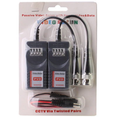 2 PCS Passive Video Balun with Power Video / Data 2 PCS Passive Video Balun with Power Video / Data
